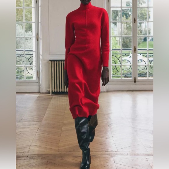 Zara Dresses & Skirts - NWT Zara Wool Midi Jumper Dress